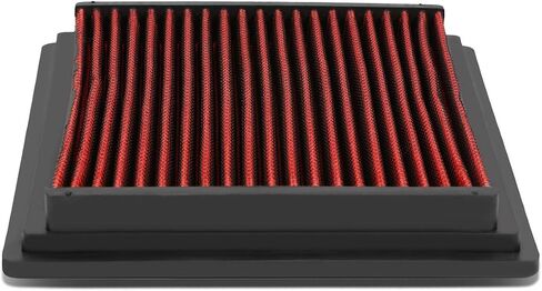 DNA Motoring AFPN-228-RD Clean Air Washable Drop In Panel Air Filter Enhance Engine Performance [Compatible with 13-19 Ford Escape / 07-18 Focus / 14-16 Transit Connect / 15-19 MKC ] in Saudi Arabia