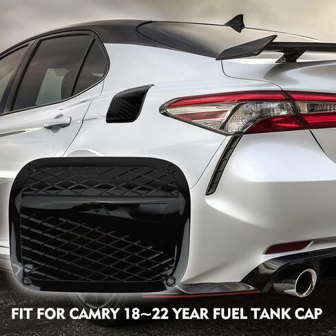 Gloss Black Fuel Tank Cover Trim Oil Cap Accessories Replace for 2018-2021 2022 2023 Toyota Camry in Saudi Arabia