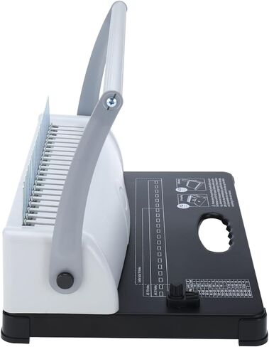 ماكينة تجليد مشط ذات 21 فتحة من YaeTek، 450 ورقة، مجلد خرامة ورق يدوي مع مجموعة بداية 100 قطعة من أشواك تجليد مشط PVC مقاس 3/8 بوصة لأوراق A4 / A5 in Kuwait