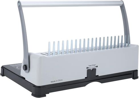 ماكينة تجليد مشط ذات 21 فتحة من YaeTek، 450 ورقة، مجلد خرامة ورق يدوي مع مجموعة بداية 100 قطعة من أشواك تجليد مشط PVC مقاس 3/8 بوصة لأوراق A4 / A5 in Kuwait