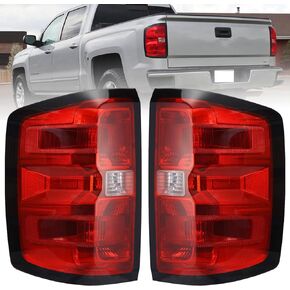 Boine Tail Light Compatible With 2014-2018 Chevy Silverado 1500 2500HD 3500HD, GMC Sierra 3500 HD Driver and Passenger Side Rear Light Brake Lamps Replaces GM2800261 GM2801261