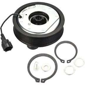 KIMISS AC Compressor Clutch Kit, AC A/C Compressor Clutch Assembly Pulley Coil for Nissan Versa Cube 2007‑2011 638779