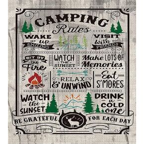 مجموعات الطلاء الماسي 5D للبالغين - شعار نصائح قواعد التخييم، عربة ريفية لشجرة الغزلان للاسترخاء، فنون ماسية كاملة الحفر 16 × 20 بوصة in Kuwait