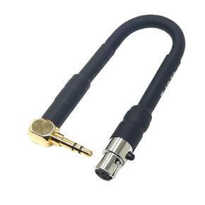 3Pin Mini XLR to 3.5mm Adapter 1/8" TRS to Mini XLR Stereo Mini XLR Female to 1/8" 3.5mm Cable for Professional Recording Studios, Camera Headset and Other Equipment 10 inch (4 inches)