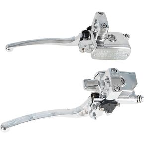 labwork 1 25mm Right and Left Set Universal Motorcycle Handlebar Hydraulic Brake and Clutch Master Cylinder