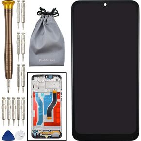 Display Touch Digitizer Glass LCD Screen with Border Frame Replacement for Samsung Galaxy A10s Black SM-A107F SM-A107M