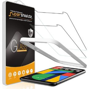 Supershieldz (2 Pack) Designed for Google Pixel 4 XL/Pixel 4XL Tempered Glass Screen Protector with (Easy Installation Tray) Anti Scratch, Bubble Free