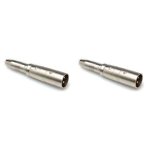 HOSA GXJ-235 1/4" TRS to XLR3M Adaptor & GXX-145 XLR3F to XLR3F Gender Changer Adaptor