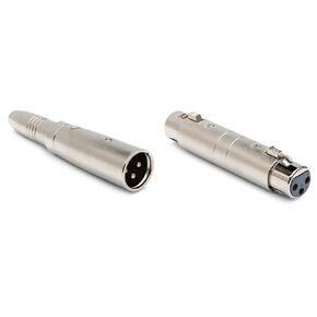 HOSA GXJ-235 1/4" TRS to XLR3M Adaptor & GXX-145 XLR3F to XLR3F Gender Changer Adaptor