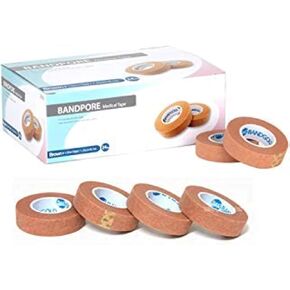Micropore Medical Paper Tape Roll - 1/2" X 10yds (24 Rolls per Box)