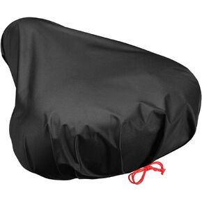 Wide Bike Seat Cover Waterproof, Dustproof and Sunproof,2pcs Included,Bicycle Seat Cushion Rain Cover with Drawstring for Adult Bikes,Even Extra Wide Bikes Cushion,Always Ready Bike Accessories