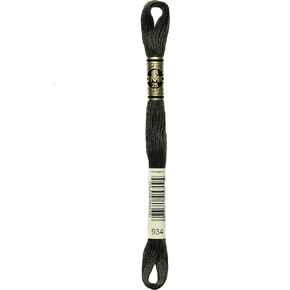 DMC 117-934 6 Strand Embroidery Cotton Floss, Black Avocado Green, 8.7-Yard