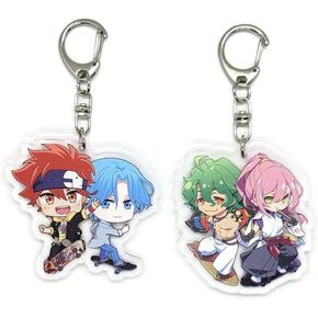 Inc. - Set of 2 Sk8 Infinity Acrylic Keychain Kaoru Sakurayashiki (Cherry Blossom), Joe Kojirou Nanjou, Reki Kyan, Langa (Snow) v1