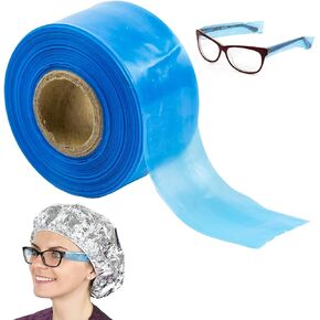 Brrnoo Eyeglass Covers for Hair Color, Disposable Eyeglass Protective Sleeves, Fits All Size Eyeglasses, Plastic Eyeglass Multifunction Sleeves