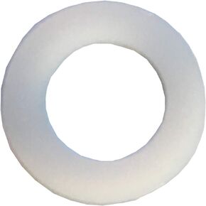 Clipsandfasteners 3/8-Inch Nylon Flat Washers .443-Inch I.D. .062-Inch Thick (Pack of 50)