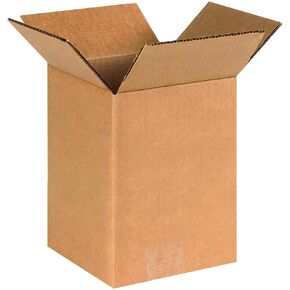 Aviditi 558 Corrugated Cardboard Box 5" L x 5" W x 8" H, Kraft, for Shipping, Packing and Moving (Pack of 25)