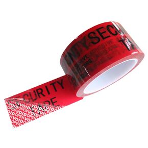 1 Roll Partial Transfer Tamper Proof Security Seal Tape (2 Inches x 55 Yards x 2 Mil, Do Not Break Seal “Caution/Void Open", Red)