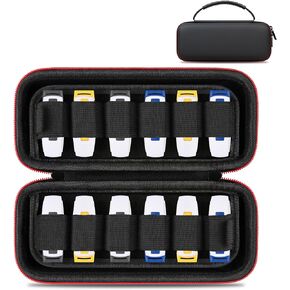 Lacdo USB Flash Drive Case Organizer Thumb Drive Holder Hard Storage Case for 24 SanDisk/SamData/Samsung USB Flash Drives Memory Sticks Jump Drive Portable Travel Carrying Bag Case with Handle, Black
