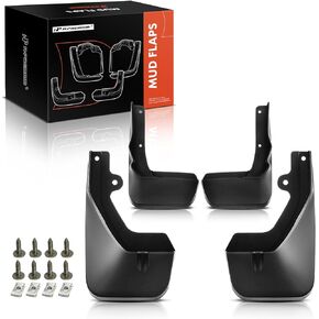 A-Premium Set of 4PCS Mud Flaps Splash Guards Mudguards Mudflaps with Hardware Kits Accessory Compatible with Lexus RX350 RX450h 2016 2017 2018 2019, Sport Utility, Front LH RH and Rear LH RH