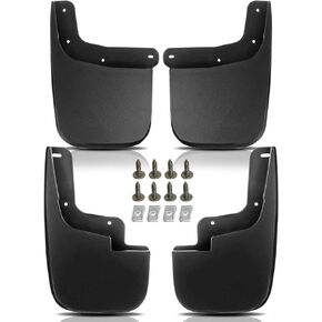YHTAUTO Mud Flaps Splash Guards Fits Chevrolet Colorado & GMC Canyon 2015-2023 (Without Fender Flares and Cladding), Mudguards Mudflaps Accessories for Cars with Hardware Kit, Front & Rear 4Pcs Set