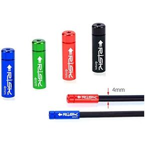 4mm Aluminum Alloy Bike Derailleur Shifter Cable Housing End Caps Ferrules,4 Colors, 10pcs /Bag