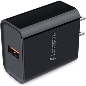 18W USB Charger 3A Quick Charge 3.0 Wall Charger Plug AC Power Adapter Fast Charging Block for Samsung Galaxy S24 S23 S22 Ultra S21 S20 S10 S9 S8 S7 Z Flip 5 4 3 A15 A54 A14 A53 A03S A12 A13 Charger