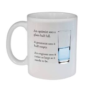Engineers Glass of Water Coffee or Tea Mug