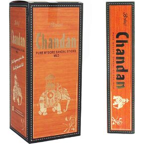 Balaji Chandan Pure Mysore Sandal Mild Incense Sticks, (12 Units x 15 Sticks), Brown,11 x 9.7 x 25 cm