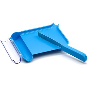 Pill Counting Tray with Metal Spatula Pharmacy Technician Pharmacist Home Medicine Dispensing Aids (Blue)