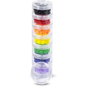 GMS 7 Day Medicine Pill Organizer - Stackable Pill Box -Fits Small Tablets, Pills & Vitamin Supplements - Keep Your Daily & Weekly Medicine Organized in One Place - Small - Clear