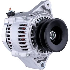 RAREELECTRICAL NEW ALTERNATOR COMPATIBLE WITH YANMAR 6LP MARINE ENGINES EQUIPPED WITH DENSO ALTERNATOR 119773-77200 11977377200 101211-9940 1012119940