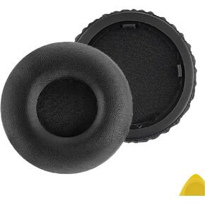 Geekria QuickFit Replacement Ear Pads for Beats Solo Wireless (Solo Bluetooth) (810-00012-00) (810-00012-01) Headphones Ear Cushions, Headset Earpads, Ear Cups Cover Repair Parts (Black)