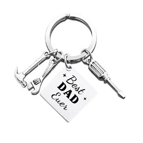 Bonus Dad Gifts from Daughter,Funny Fathers Day Dad Keychain for Men,Personalized Dad Birthday Gifts,Cool Keychain with Screwdriver,Hammer and Wrench