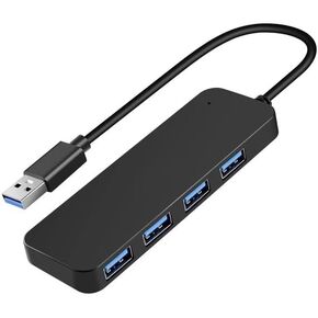 USB 3.0 Hub, 4-Port USB Hub USB Splitter USB Expander for Laptop, Xbox, Flash Drive, HDD, Console, Printer, Camera,Keyborad, Mouse