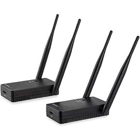 StarTech.com Wireless HDMI Transmitter Receiver Kit - 656ft (200 m) - 1080p - HDMI Over Wireless Extender - LPCM 5.1/7.1 Audio Support (ST121WHDLR), Black