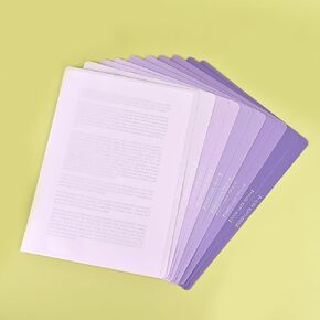 BAYTORY 10 Pack Plastic File Folders, Gradient Colors Project Pockets Plastic Sleeves for Paper 11×8.5 inches, Documents Folder Paper Sheet Protectors for Office School (Blue)
