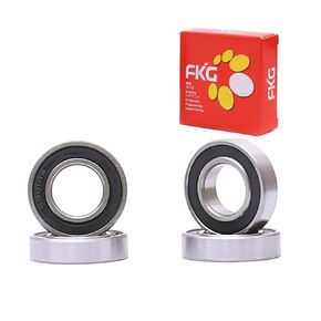 FKG 6901-2RS 12x24x6mm Deep Groove Ball Bearing Double Rubber Seal Bearings Pre-Lubricated 4 Pcs