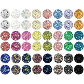 TTSAM 100 Pieces Faux Druzy Cabochons Flat Back Round Resin Beads for Craft DIY Jewelry Making 12MM Glitter Mermaid Cabochon Dome Gems Cameo Flatback Gems Pendant Earring Accessories (Mixed Color)