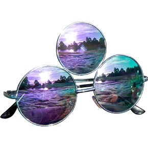 Third Eye Sunglasses, Purple Reflective Lens