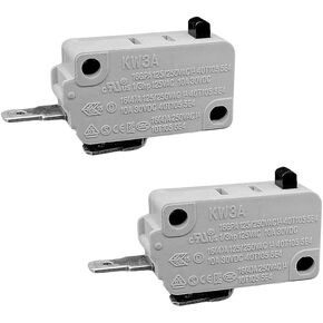 Microwave Oven Replacement Parts for KW3A Microwave Oven Door Switch 16A 125/250V Door Interloc(2 pcs Normally Open)