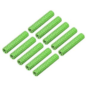 DMiotech 10 Pack M3x25mm Aluminum Knurled Spacer Standoff Round Column for RC FPV Drone DIY Parts Green