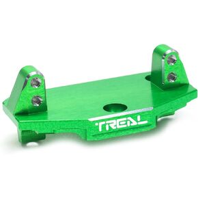 TREAL Aluminum 7075 Servo Mount Steering Servo Mounting Plate CNC machined Upgrades for 1/18 Mini LMT Monster(Black)
