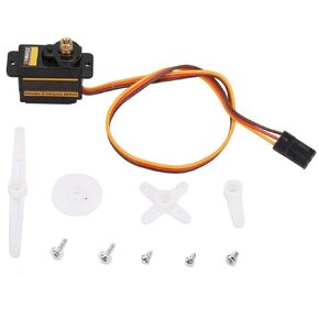 Jeanoko EMAX ES08MA II Durable Servo Motor Metal Gear Set High Speed Servo Analog Gear 12g/1.8 kg/10 Seconds Motor Drive for Fixed Wings 450 Helicopters