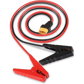 GELRHONR 5.5FT XT60 to Battery Clamp Cable,16AWG 12V Battery Alligator Clips to XT60 Male Cable for Power Station,Solar Panel,Car-5.5Ft