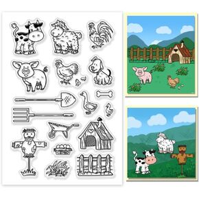 PH PandaHall Monthly Weekly Clear Stamps, PVC PlasticTransparent Rubber Stamps, Craft Stamps Greeting Card Stamps Seal Stamps for DIY Scrapbooking Album Decorating Photo Card Craft Making