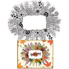 Threetols 2pcs Flower Clear Stamps for Card Making, Flower Birds Frame Clear Rubber Stamps Floral Stamps for Holiday Card Making Decor DIY Scrapbooking Transparent Album Decor Paper Craft in Kuwait