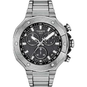 Tissot Mens T-Race Chronograph 316L Stainless Steel case Quartz Watches, Grey, Stainless Steel, 13.95 (T1414171105101)