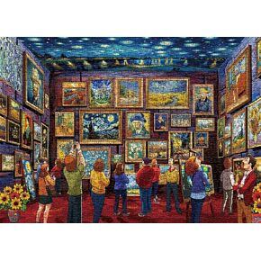 لغز فان جوخ 1000 قطعة ألغاز للبالغين، ألغاز فنية للرسم الفني، ألغاز ليلة مرصعة بالنجوم، ألغاز عباد الشمس إيريس الصعبة للبالغين كلعبة عائلية لديكور المنزل