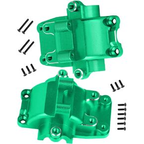 Alloy Gearbox Transmission Case Front&Rear Differential Housing for 1/18 LaTrax Teton Desert Prerunner Rally,Wave Box Gearbox Hops Up,SST-Replaces Part 7530(Green)