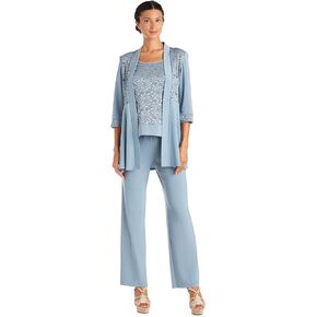 R&M Richards Women's Lace Pant Set